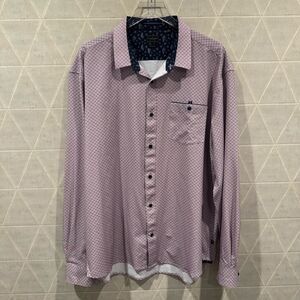 7 Diamonds Men's 4 Way Stretch Long Sleeve Button-Up Shirt, Size XXL